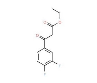 3-(3,4-Difluorophenyl)-3-oxo-propionic acid ethyl ester (CAS 252955-07-0) - chemical structure image