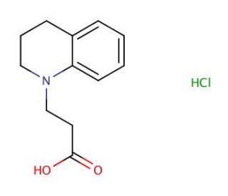 3-(3,4-Dihydro-2H-quinolin-1-yl)-propionic acid hydrochloride - chemical structure image