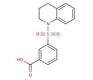 3-(3,4-Dihydro-2H-quinoline-1-sulfonyl)-benzoic acid - chemical structure image
