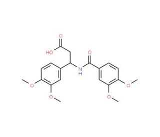 3-(3,4-Dimethoxy-benzoylamino)-3-(3,4-dimethoxy-phenyl)-propionic acid - chemical structure image