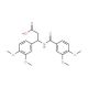 3-(3,4-Dimethoxy-benzoylamino)-3-(3,4-dimethoxy-phenyl)-propionic acid - chemical structure image