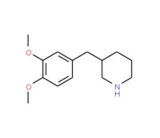 3-(3,4-Dimethoxy-benzyl)-piperidine (CAS 420137-11-7) - chemical structure image