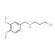 3-(3,4-Dimethoxy-benzylamino)-propan-1-ol (CAS 40171-93-5) - chemical structure image