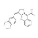3-(3,4-Dimethoxy-benzylidene)-2,3-dihydro-1H-cyclopenta[b]quinoline-9-carboxylic acid - chemical structure image