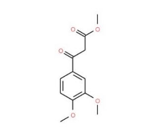 3-(3,4-Dimethoxy-phenyl)-3-oxo-propionic acid methyl ester (CAS 74053-93-3) - chemical structure image