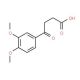 3-(3,4-Dimethoxybenzoyl)propionic acid (CAS 5333-34-6) - chemical structure image