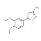3-(3,4-Dimethoxyphenyl)-1H-pyrazol-5-amine (CAS 208519-08-8) - chemical structure image