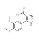 3-(3,4-Dimethoxyphenyl)-1H-pyrazole-4-carboxylic acid - chemical structure image