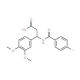 3-(3,4-Dimethoxyphenyl)-3-[(4-fluoro-benzoyl)amino]propanoic acid - chemical structure image
