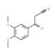 3-(3,4-Dimethoxyphenyl)-3-oxopropanenitrile (CAS 4640-69-1) - chemical structure image