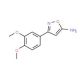 3-(3,4-Dimethoxyphenyl)-5-isoxazolamine (CAS 501325-88-8) - chemical structure image