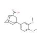 3-(3,4-dimethoxyphenyl)adamantane-1-carboxylic acid - chemical structure image
