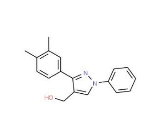 [3-(3,4-dimethylphenyl)-1-phenyl-1H-pyrazol-4-yl]methanol - chemical structure image