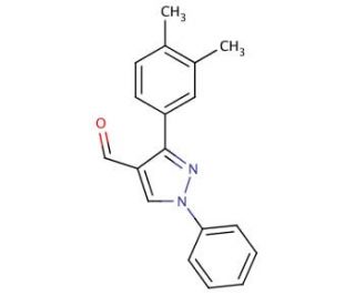 3-(3,4-dimethylphenyl)-1-phenyl-1H-pyrazole-4-carbaldehyde - chemical structure image