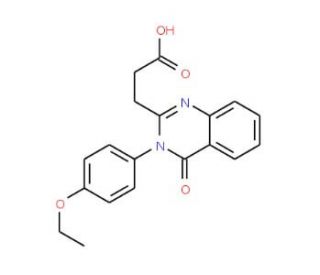 3-[3-(4-Ethoxy-phenyl)-4-oxo-3,4-dihydro-quinazolin-2-yl]-propionic acid - chemical structure image