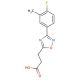 3-[3-(4-fluoro-3-methylphenyl)-1,2,4-oxadiazol-5-yl]propanoic acid - chemical structure image
