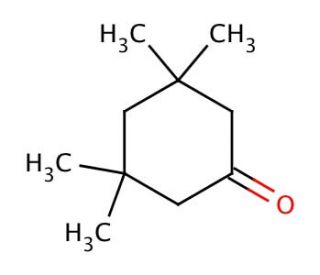 3,3,5,5-Tetramethylcyclohexanone (CAS 14376-79-5) - chemical structure image
