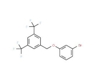 3-(3,5-Bis(trifluoromethyl)-benzyloxy)bromobenzene (CAS 845866-55-9) - chemical structure image