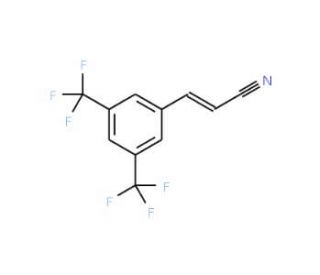 3-[3,5-Bis(trifluoromethyl)phenyl]acrylonitrile (CAS 175136-63-7) - chemical structure image