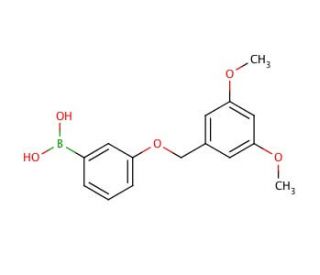 3-(3,5-Dimethoxybenzyloxy)phenylboronic acid (CAS 870718-09-5) - chemical structure image