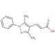 3-(3,5-Dimethyl-1-phenyl-1H-pyrazol-4-yl)-acrylic acid - chemical structure image
