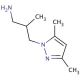 3-(3,5-dimethyl-1H-pyrazol-1-yl)-2-methylpropan-1-amine - chemical structure image