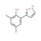 3-(3,5-Dimethyl-2-hydroxyphenyl)pyrazole (CAS 288401-54-7) - chemical structure image