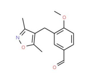 3-(3,5-Dimethyl-isoxazol-4-ylmethyl)-4-methoxy-benzaldehyde - chemical structure image