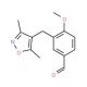 3-(3,5-Dimethyl-isoxazol-4-ylmethyl)-4-methoxy-benzaldehyde - chemical structure image