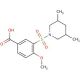 3-(3,5-Dimethyl-piperidine-1-sulfonyl)-4-methoxy-benzoic acid - chemical structure image