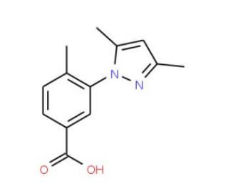 3-(3,5-Dimethyl-pyrazol-1-yl)-4-methyl-benzoic acid - chemical structure image