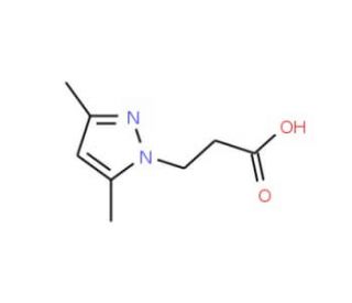 3-(3,5-Dimethyl-pyrazol-1-yl)-propionic acid - chemical structure image