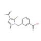 3-(3-Acetyl-2,5-dimethyl-pyrrol-1-ylmethyl)-benzoic acid - chemical structure image