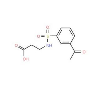3-(3-Acetyl-benzenesulfonylamino)-propionic acid - chemical structure image