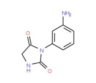 3-(3-aminophenyl)imidazolidine-2,4-dione (CAS 702638-03-7) - chemical structure image