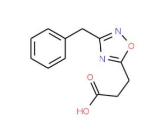 3-(3-benzyl-1,2,4-oxadiazol-5-yl)propanoic acid - chemical structure image