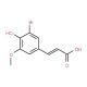 3-(3-bromo-4-hydroxy-5-methoxyphenyl)acrylic acid (CAS 6948-33-0) - chemical structure image