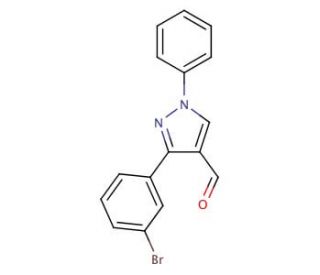 3-(3-Bromo-phenyl)-1-phenyl-1H-pyrazole-4-carbaldehyde - chemical structure image