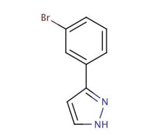 3-(3-Bromophenyl)-1H-pyrazole (CAS 149739-65-1) - chemical structure image