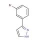 3-(3-Bromophenyl)-1H-pyrazole (CAS 149739-65-1) - chemical structure image