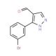 3-(3-Bromophenyl)-1H-pyrazole-4-carbaldehyde - chemical structure image