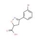 3-(3-Bromophenyl)-4,5-dihydroisoxazole-5-carboxylic acid - chemical structure image