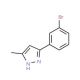 3-(3-Bromophenyl)-5-methyl-1H-pyrazole - chemical structure image