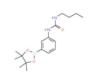 3-(3-Butylureido)phenylboronic acid, pinacol ester (CAS 874299-07-7) - chemical structure image