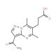 3-{3-carbamoyl-5,7-dimethylpyrazolo[1,5-a]pyrimidin-6-yl}propanoic acid - chemical structure image