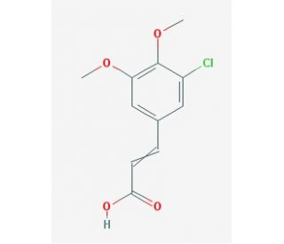 3-(3-chloro-4,5-dimethoxyphenyl)acrylic acid - chemical structure image