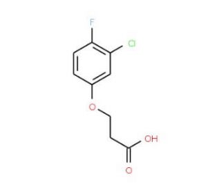 3-(3-chloro-4-fluorophenoxy)propanoic acid - chemical structure image