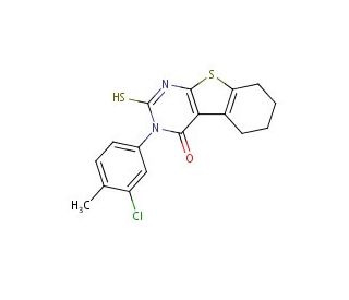3-(3-Chloro-4-methyl-phenyl)-2-mercapto-5,6,7,8-tetrahydro-3H-benzo[4,5]thieno[2,3-d]pyrimidin-4-one - chemical structure ima