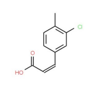 3-(3-chloro-4-methylphenyl)acrylic acid - chemical structure image