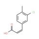3-(3-chloro-4-methylphenyl)acrylic acid - chemical structure image